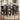 Gia 5pc Round Counter Height Dining Set Ebony